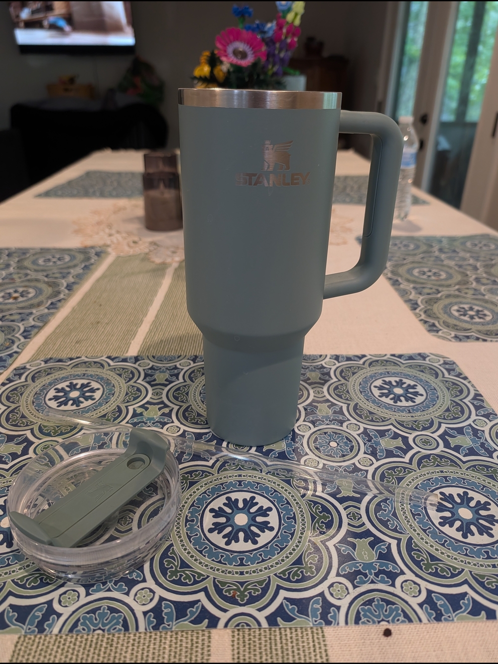Stanley 40 Oz. Matte Sage Green Travel Mug with Handle